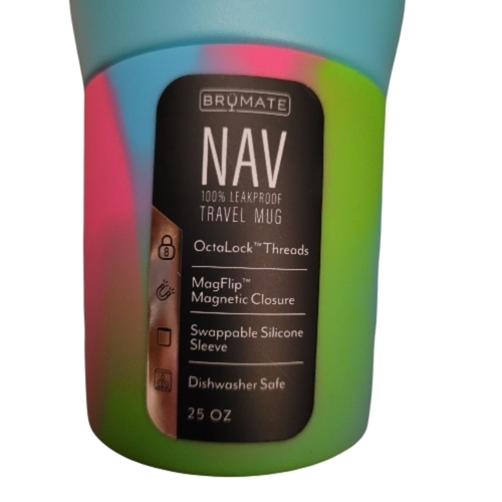 BrüMate NAV 25oz Travel Mug - NEON SWIRL - Picture 4 of 6